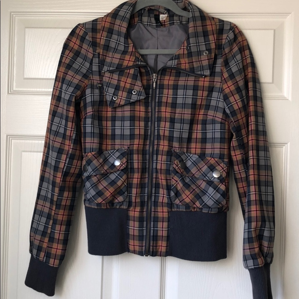 Adorable multi-color plaid jacket